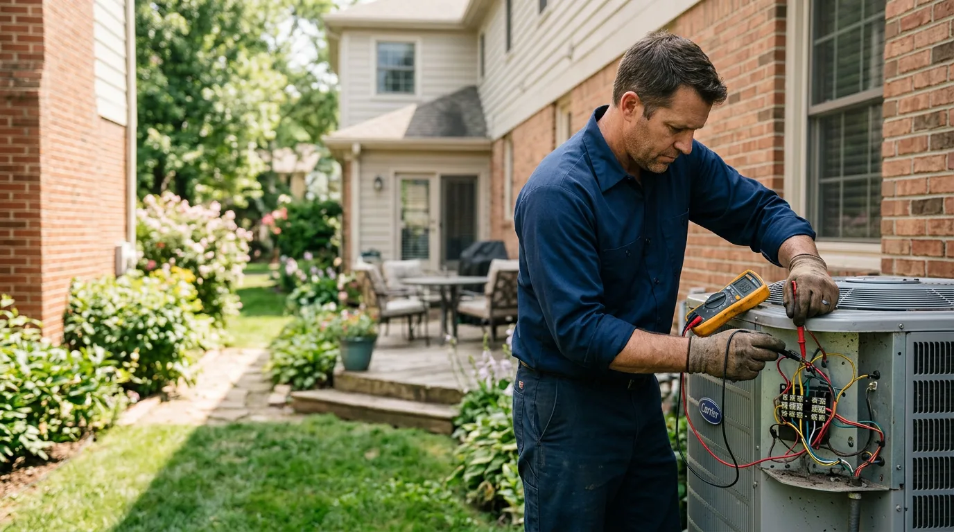 HVAC technician working near Slayden, TN